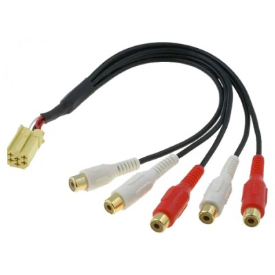 Адаптер лінійних виходів Mini ISO-RCA ACV 1441-03