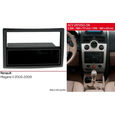 Перехідна рамка ACV Renault Megane (281250-06)