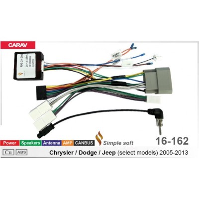 Перехідник для магнітол 9", 10.1" Chrysler, Dodge, Jeep Carav 16-162