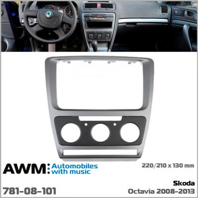 Перехідна рамка AWM Skoda Octavia A5 (781-08-101)