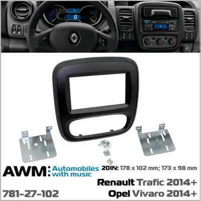 Перехідна рамка AWM Opel, Renault, Nissan (781-27-102)
