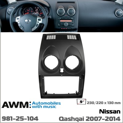 Переходная рамка AWM Nissan Qashqai (981-25-104)