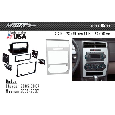 Перехідна рамка Metra Dodge Charger, Magnum (99-6519S)
