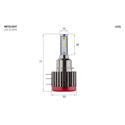 LED лампа Infolight S2 H15 60W