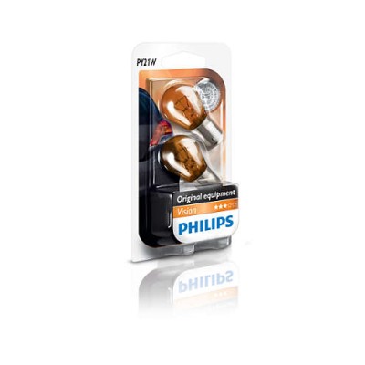 Галогенная лампа ук. PHILIPS 12496NAB2 PY21W 12V 21W BAU15s