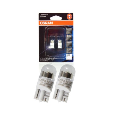 LED лампа OSRAM 2850CW-BLI2 12V W2, 1X9, 5D 1W 6000K SET 2pcs.