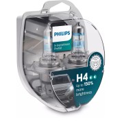 Галогенная лампа PHILIPS 12342XVPS2 H4 60/55W 12V P43T X-tremeVision Pro150 +150%