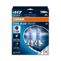 Комплект галогенових ламп Osram 62210CBB-2HB Cool Blue Boost H7 80W 12V PX26D 2шт/комп
