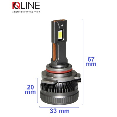 Лампи світлодіодні QLine DualVision 65W HIR2 6000K (2шт.)