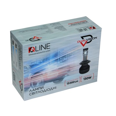 Лампи світлодіодні QLine DualVision 65W HIR2 6000K (2шт.)