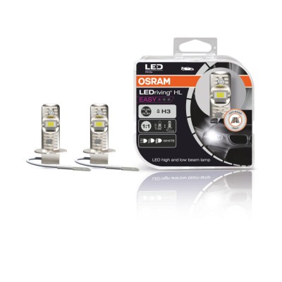 Комплект светодиодных ламп Osram 64151DWESY-HCB H3 12V 6500K LEDriving HL EASY