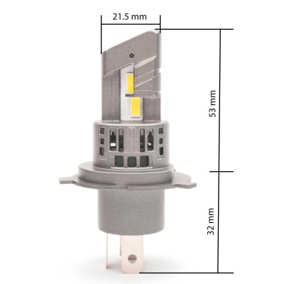 H4 (5000К) Prime-X MINI 2 комплект світлодіодних ламп (2 шт.)