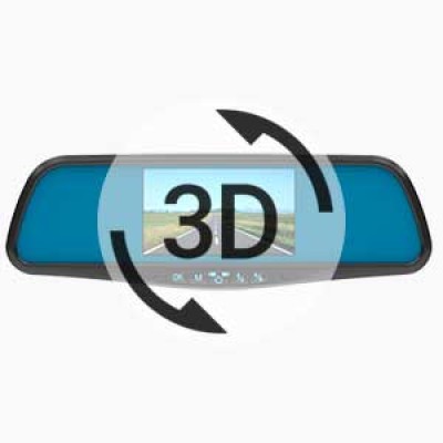 Штатное зеркало с видеорегистратором Prime-X 043DK (на штатном креплении)