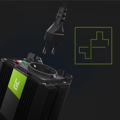 Преобразователь напряжения Green Cell 12V to 230V 300W/600W