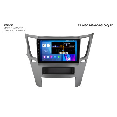 Штатное головное устройство EasyGo M9-4-64-SLO QLED Subaru Legacy, Outback