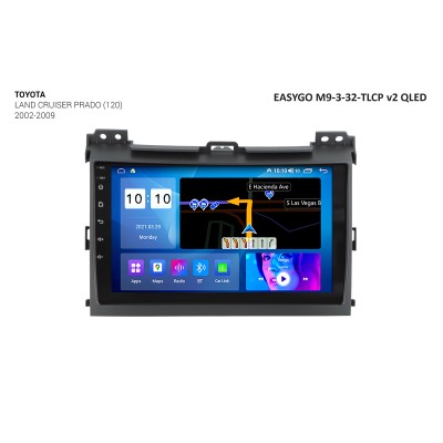 Штатное головное устройство EasyGo M9-3-32-TLCP v2 QLED Toyota Land Cruiser Prado (120)