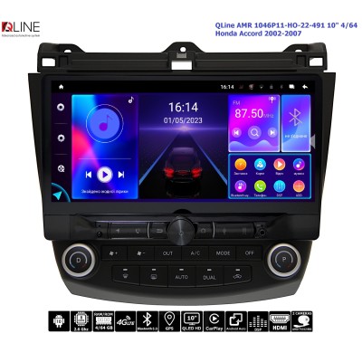 Штатна магнітола QLine AMR 1046P11-HO-22-491 10" 4/64 Honda Accord 02-07