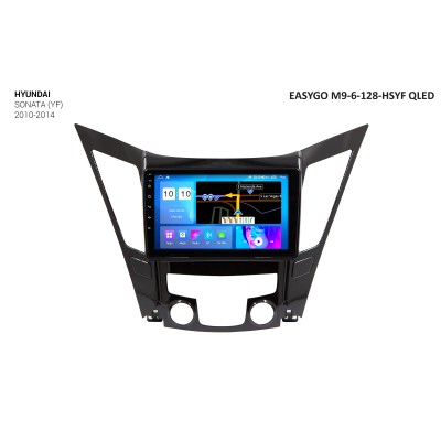 Штатная автомагнитола EasyGo M9-6-128-HSYF QLED Hyundai Sonata (YF) 2010-2014