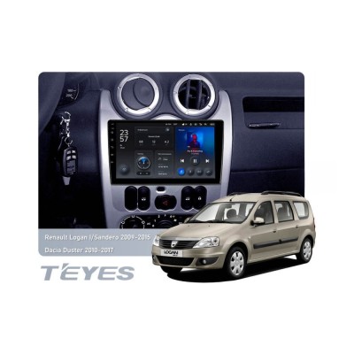 Штатна магнітола Teyes X1 2+32 Gb Wi-Fi Renault Logan 1 Sandero Lada Lergus largus Dacia 2010-2015 9"