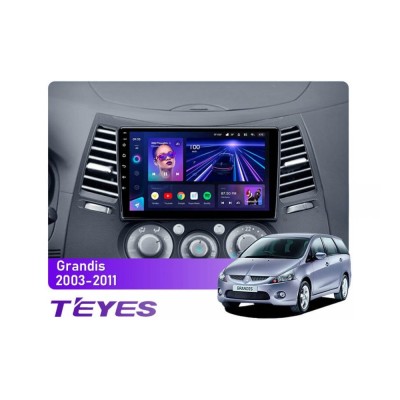 Штатна магнітола Teyes CC3 6+128 Gb 360° Mitsubishi Grandis 1 2003-2011 (F2) 9"