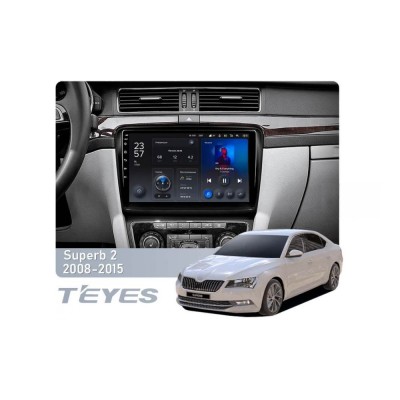 Штатна магнітола Teyes X1 2+32 Gb Skoda Superb 2 B6 2008-2015 10"