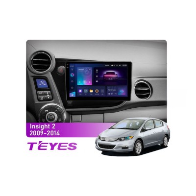 Штатна магнітола Teyes CC3 2k 6+128 Gb Honda Insight 2 LHD 2009-2014 9"