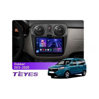 Штатна магнітола Teyes CC3 6+128 Gb 360° Renault Dokker 2012-2020 9"