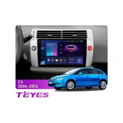 Штатна магнітола Teyes CC3 2k 4+64 Gb Gb Citroen C4 LA LC C-Triomphe C-Quatre 2004-2014 9"