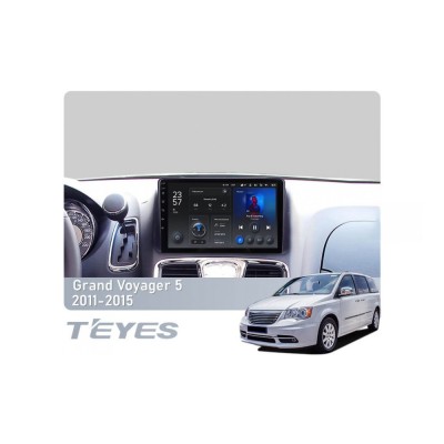 Штатна магнітола Teyes X1 2+32 Gb Wi-Fi Chrysler Grand Voyager 5 2011-2015 9"
