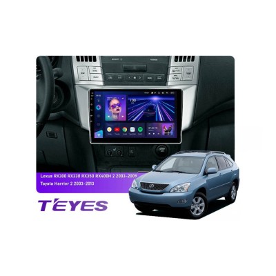 Штатна магнітола Teyes CC3 6+128 Gb 360° Lexus RX300 RX330 RX350 RX400H, Toyota Harrier 2003-2009 9"