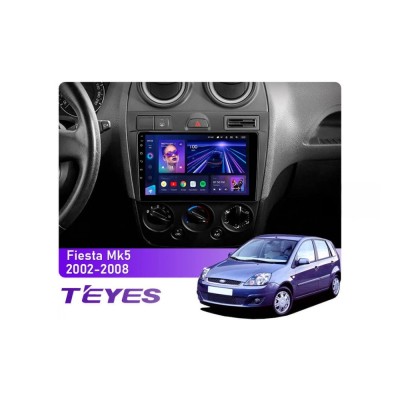 Штатна магнітола Teyes CC3 6+128 Gb 360° Ford Fiesta 5 (Mk5) 2002-2008 9"
