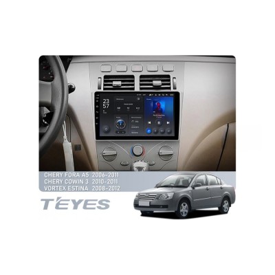 Штатна магнітола Teyes X1 2+32 Gb Chery A5 A21 2006-2010, Cowin 3 A21 2010-2011, Vortex Estina 2008-2012 9"