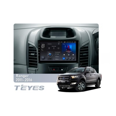 Штатна магнітола Teyes X1 2+32 Gb Wi-Fi Ford Ranger (F2) 2011-2016 9"