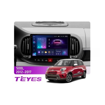 Штатна магнітола Teyes CC3 2k 4+64 Gb Fiat 500L (1 Din) 2012-2017 10"