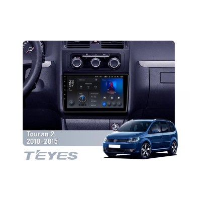 Штатна магнітола Teyes X1 2+32 Gb Wi-Fi Volkswagen Touran 2 1T 2010-2015 10"