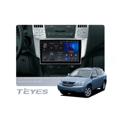 Штатна магнітола Teyes X1 2+32 Gb Wi-Fi Lexus RX300 RX330 RX350 RX400H, Toyota Harrier 2003-2009 9"