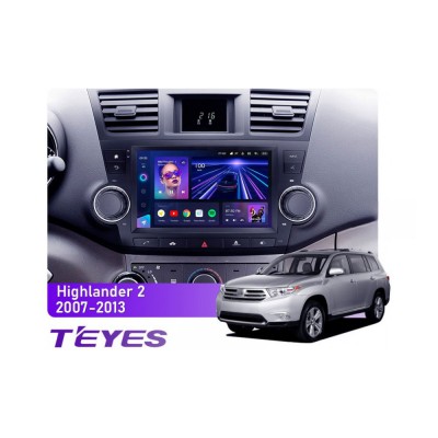 Штатна магнітола Teyes CC3 6+128 Gb Toyota Highlander 2 XU40 2007-2013 9"