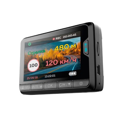 Комбіноване пристрій Playme PRIME 3 в 1 - радар-детектор - GPS-інформатор(SpeedCAM) - відеореєстратор