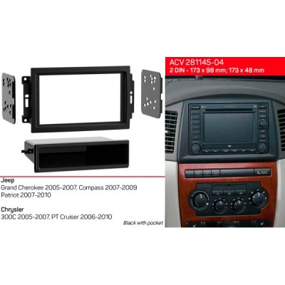 Перехідна рамка ACV Jeep, Dodge, Chrysler (281145-04)