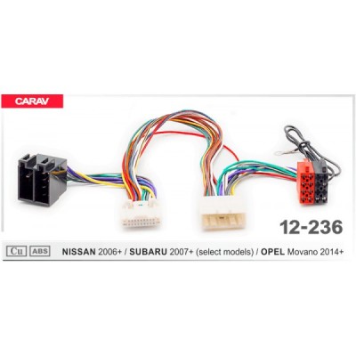 Перехідник для магнітол Nissan, Dacia, Renault, Subaru, Opel Carav 12-236