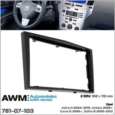Перехідна рамка AWM Opel Astra, Antara, Corsa, Zafira (781-07-103)