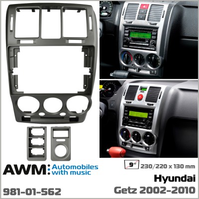 Переходная рамка AWM Hyundai Getz (981-01-62)