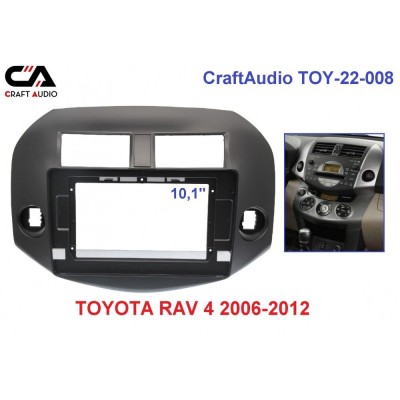 Рамка перехідна CraftAudio TOY-22-008 TOYOTA RAV 4 2006-2012 10.1"