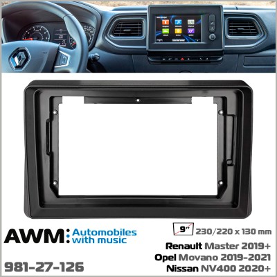 Перехідна рамка Renault, Opel, Nissan AWM 981-27-126