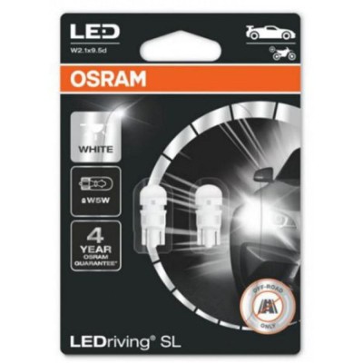 Габариты OSRAM 2825DRP-02B W5W Red 12V