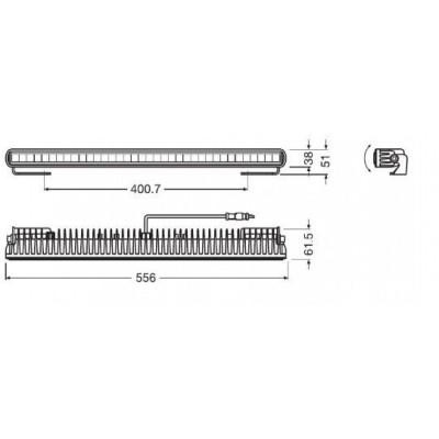 Светодиодная фара Osram LEDDL107-SP 12/24 FX500-SP Slim