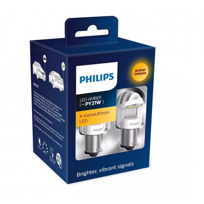 LED лампа PHILIPS 11498XUAXM X-tremeUltinon gen2 PY21W 12V BAU15s (2 шт.)