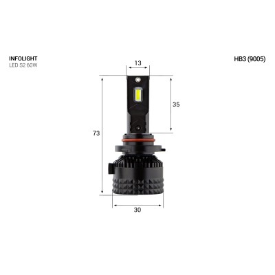 LED лампа Infolight S2 9005 60W