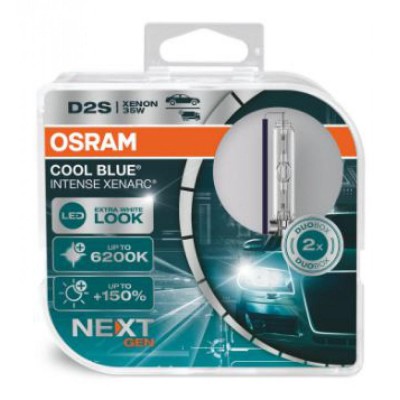 Лампа ксеноновая Osram D2S 35W P32d-2 Cool Blue Intense Next Gen +150% 2 лампа (66240CBN-HCB)