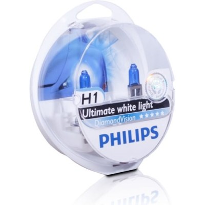 Галогенная лампа PHILIPS 12258DVS2 H1 55W 12V P14,5s Diamond Vision